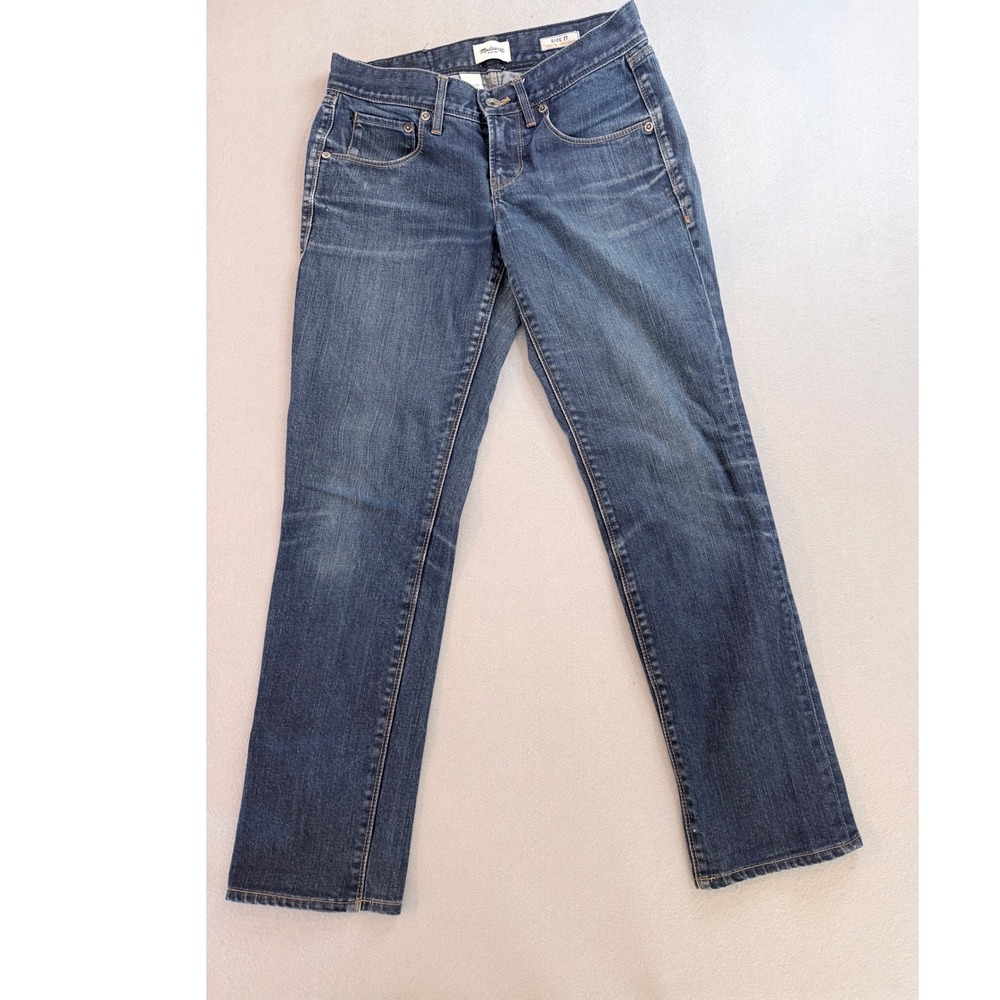 Madewell Skinny Low Worker Jeans Dark Wash Denim Blue Low Rise Size 27